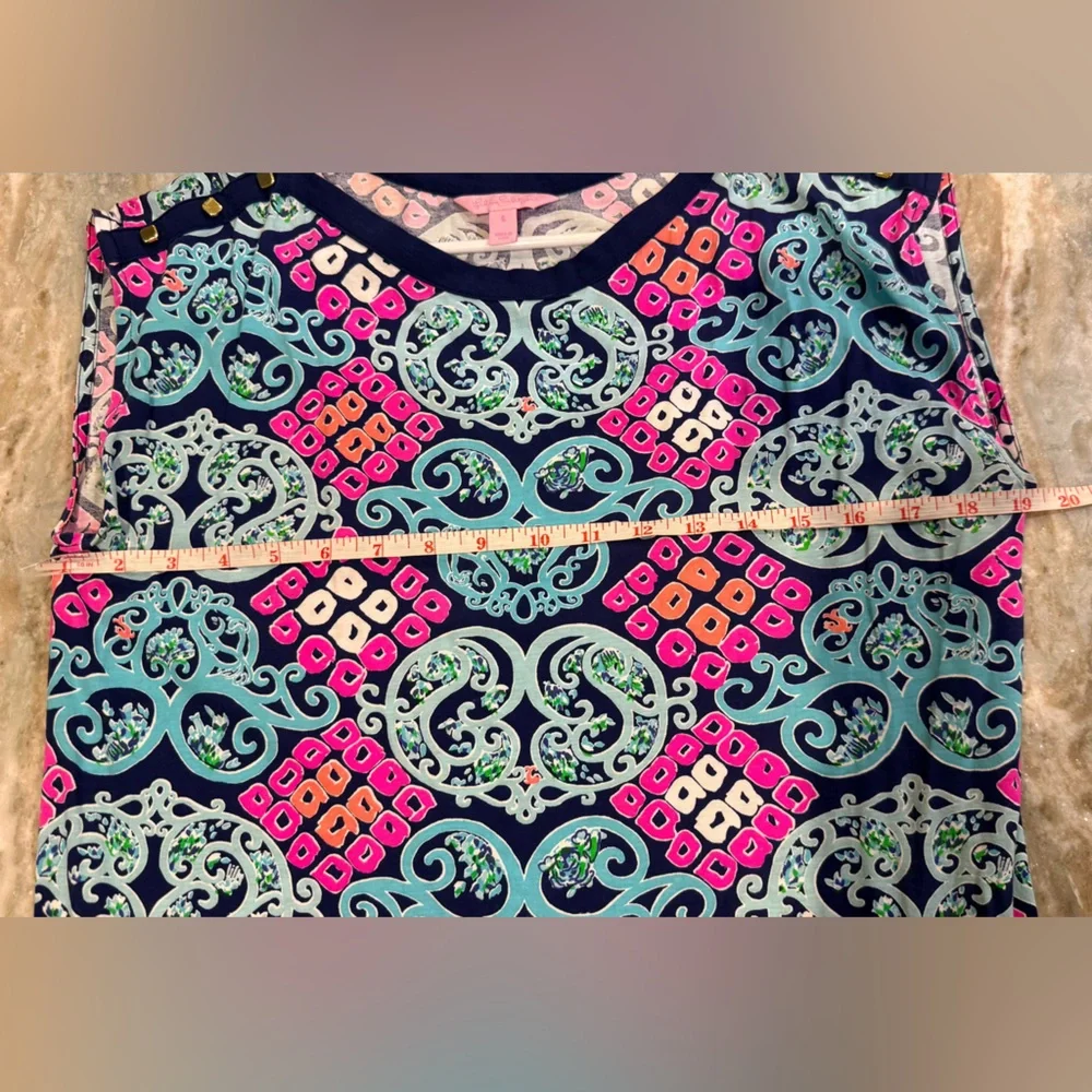 Women’s LILLY PULITZER Summer Robyn Pima cotton printed shift dress- Size Small - Picture 5 of 6